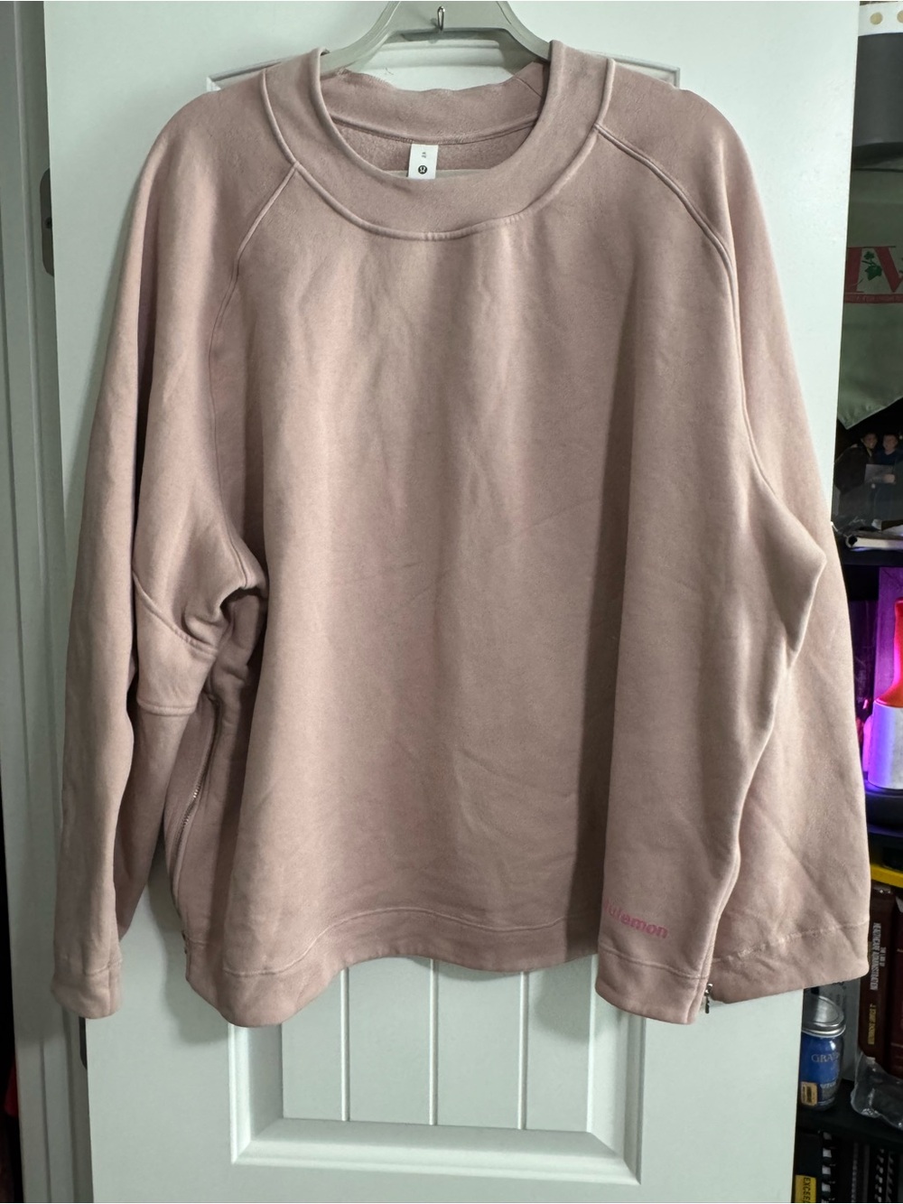lululemon athletica Women's loungeful relaxed fit Sweatshirt - Dusty Pink Sz xl